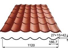 Кровельный профиль Weckman Тип 3/1120